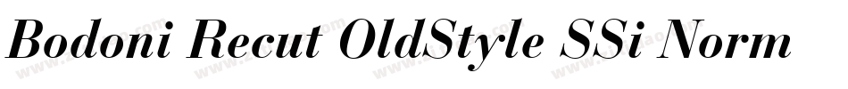 Bodoni Recut OldStyle SSi Normal字体转换